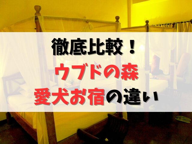 徹底比較！ウブドの森と愛犬お宿の違い